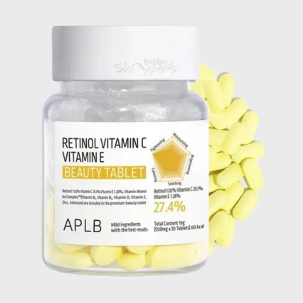 APLB Retinol Vitamin C & Vitamin E Beauty Tablets 30pcs APLB Retinol Vitamin C & Vitamin E Beauty Tablets 30pcs