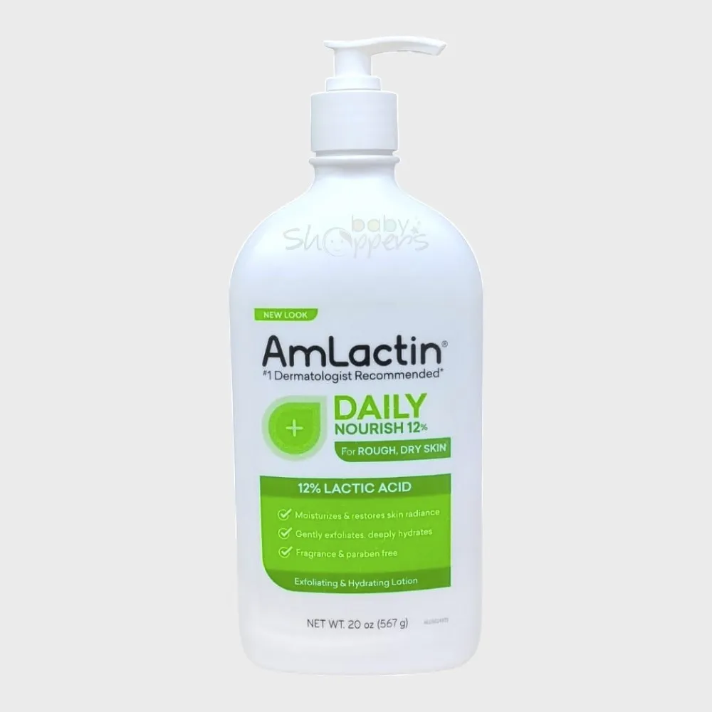 AmLactin Daily Nourish 12% Lactic Acid Moisturizing Lotion 567g AmLactin Daily Nourish 12% Lactic Acid Moisturizing Lotion 567g