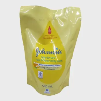 Johnsons Top-To-Toe Hair & Body Baby Bath refill 400ml
