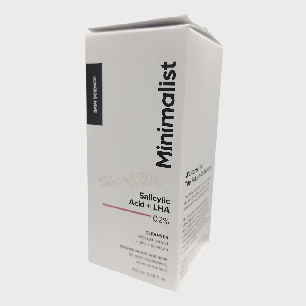 Minimalist Salicylic Acid + LHA 02% Cleanser 100ml Minimalist Salicylic Acid + LHA 02% Cleanser 100ml
