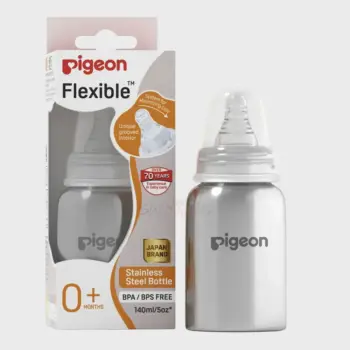 Pigeon Flexible Stainless Steel Feeding Bottle 0 Month+ 140ml