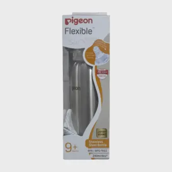 Pigeon Flexible Stainless Steel Feeding Bottle 9 Month+ 240ml