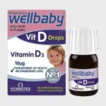 Vitabiotics Wellbaby Vitamin D Drops 30ml – Daily Vitamin D Support from Birth to 4 Years