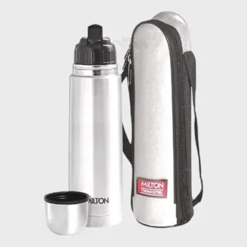Milton Thermosteel Flip Lid Flask 1 Liter – Stainless Steel Vacuum Insulated Water Bottle
