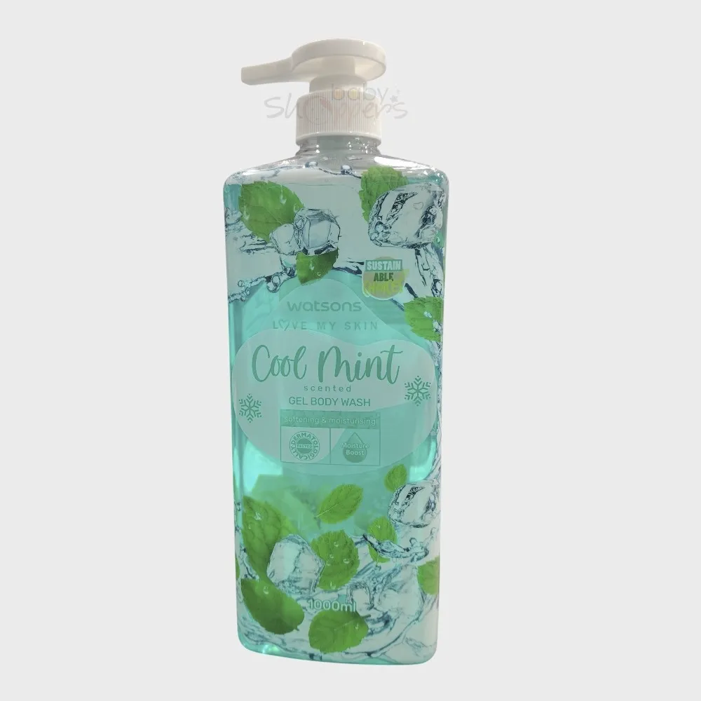 Watsons Cool Mint Scented Gel Body Wash 1000ml Watsons Cool Mint Scented Gel Body Wash 1000ml