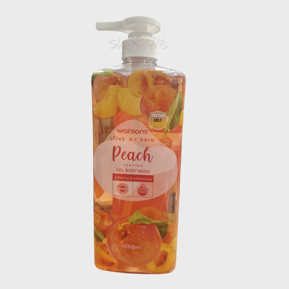Watsons Peach Scented Gel Body Wash 1000ml Watsons Peach Scented Gel Body Wash 1000ml