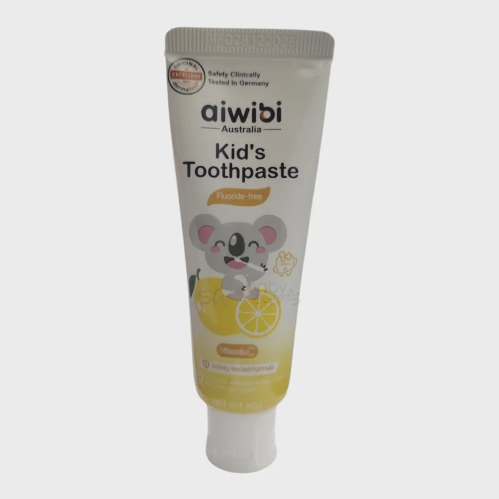 Aiwibi Kid's Toothpaste Vitamin C & Lemon Flavor 1 Years+ 60g Aiwibi Kid's Toothpaste Vitamin C & Lemon Flavor 1 Years+ 60g