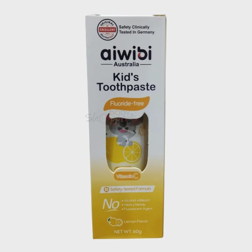 Aiwibi Kid's Toothpaste Vitamin C & Lemon Flavor 1 Years+ 60g Aiwibi Kid's Toothpaste Vitamin C & Lemon Flavor 1 Years+ 60g