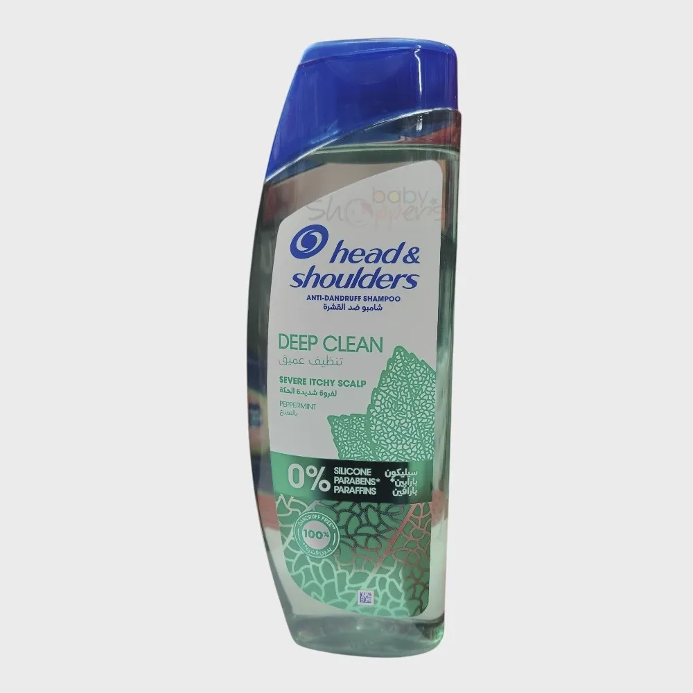 Head & Shoulders Deep Clean Severe Itchy Scalp Anti-Dandruff Shampoo 400ml Head & Shoulders Deep Clean Severe Itchy Scalp Anti-Dandruff Shampoo 400ml