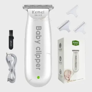 Kemei KM-1319 Baby Hair Clipper Infant Mini Electric Hair Trimmer