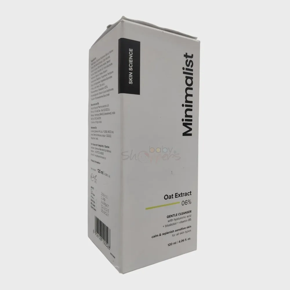 Minimalist Oat Extract 06% Gentle Cleanser 120ml Minimalist Oat Extract 06% Gentle Cleanser 120ml