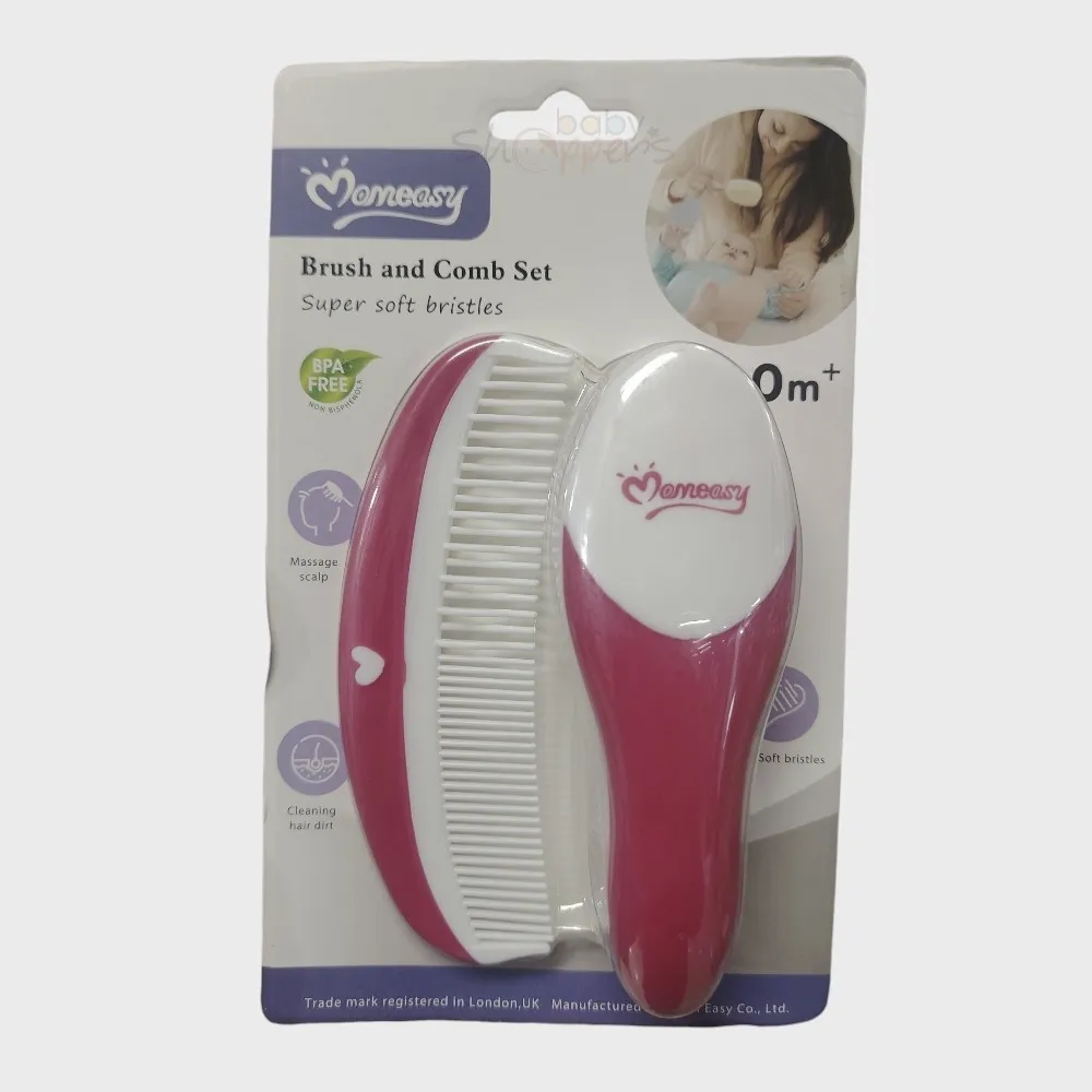Momeasy Baby Brush & Comb Set – Soft Bristle Baby Hair Brush and Comb Momeasy Baby Brush & Comb Set – Soft Bristle Baby Hair Brush and Comb