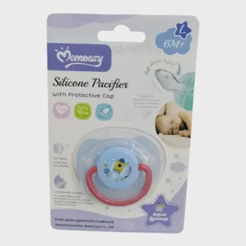 Momeasy Silicone Pacifier with Protective Cap 6M+