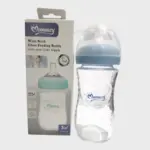 Momeasy Wide Neck Glass Feeding Bottle 3m+ 240ml