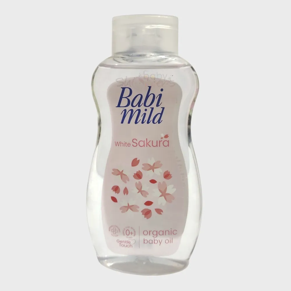 Babi Mild White Sakura Organic Baby Oil 200ml Babi Mild White Sakura Organic Baby Oil 200ml