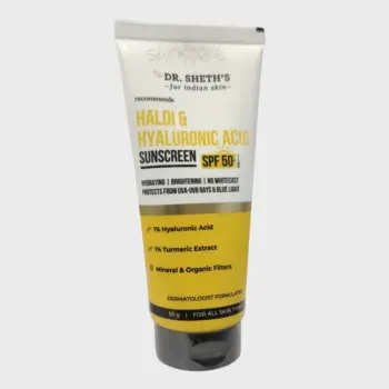 Dr. Sheth's Haldi & Hyaluronic Acid Sunscreen SPF50+ 50g