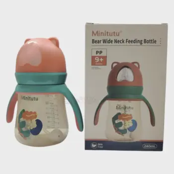 Minitutu Bear Wide Neck PP Feeding Bottle 9m+ 240ml