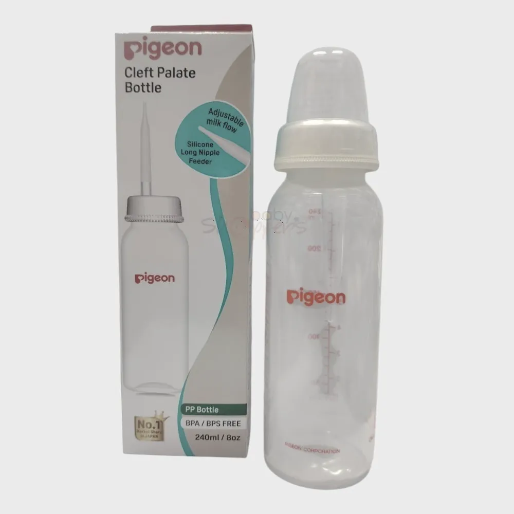 Pigeon Feeder with Long Nipple for Cleft Palate 240ml – Special Needs Baby Feeding Bottle Pigeon Feeder with Long Nipple for Cleft Palate 240ml – Special Needs Baby Feeding Bottle