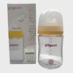 Pigeon SofTouch Wide-Neck Glass Feeding Bottle 0 Months+ 160ml 1 Pigeon SofTouch Wide-Neck Glass Feeding Bottle 0 Months+ 160ml