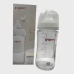 Pigeon SofTouch Wide Neck Glass Feeding Bottle 3m+ 240ml
