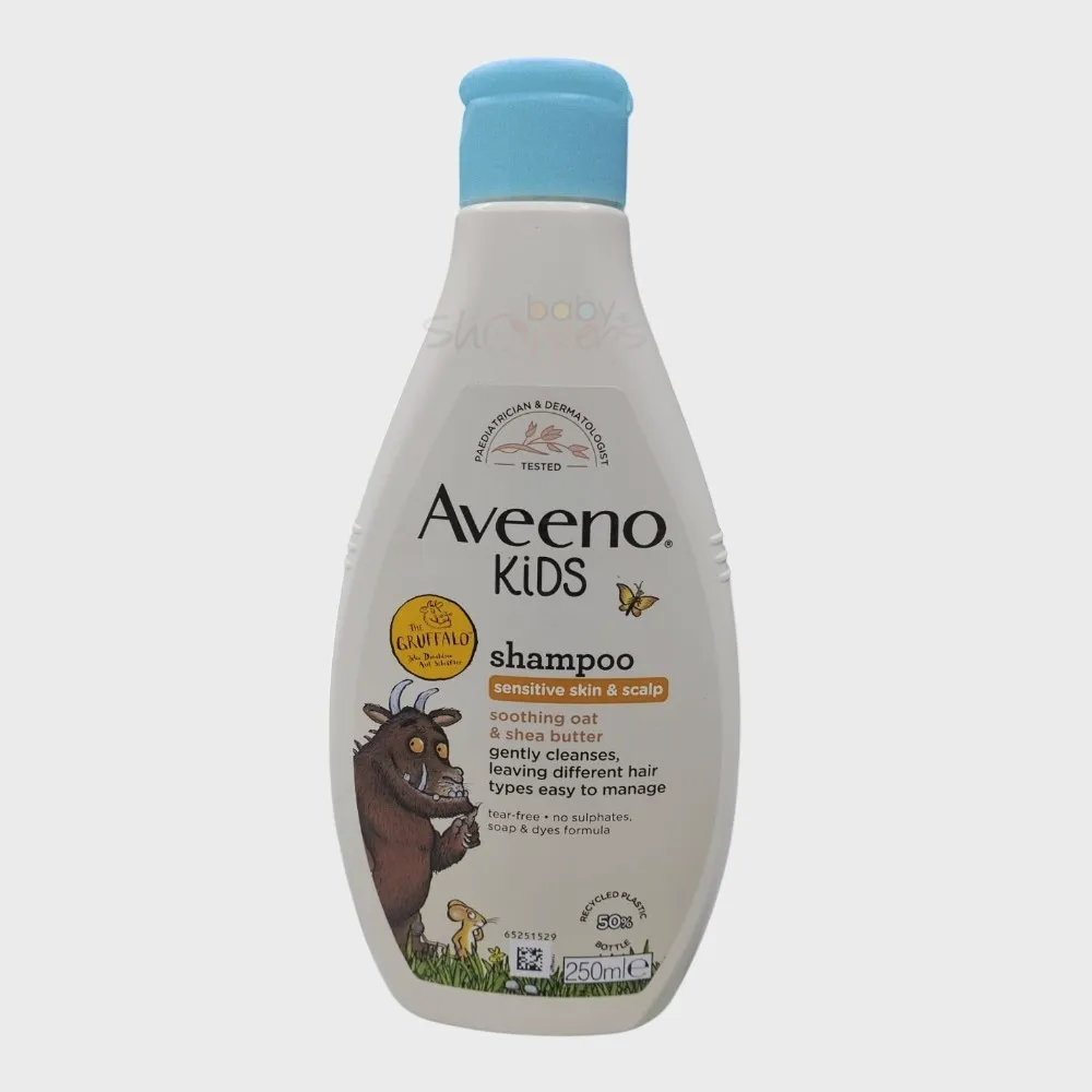 Aveeno Kids Shampoo with Oat & Shea Butter 250ml – Gruffalo Edition Aveeno Kids Shampoo with Oat & Shea Butter 250ml – Gruffalo Edition