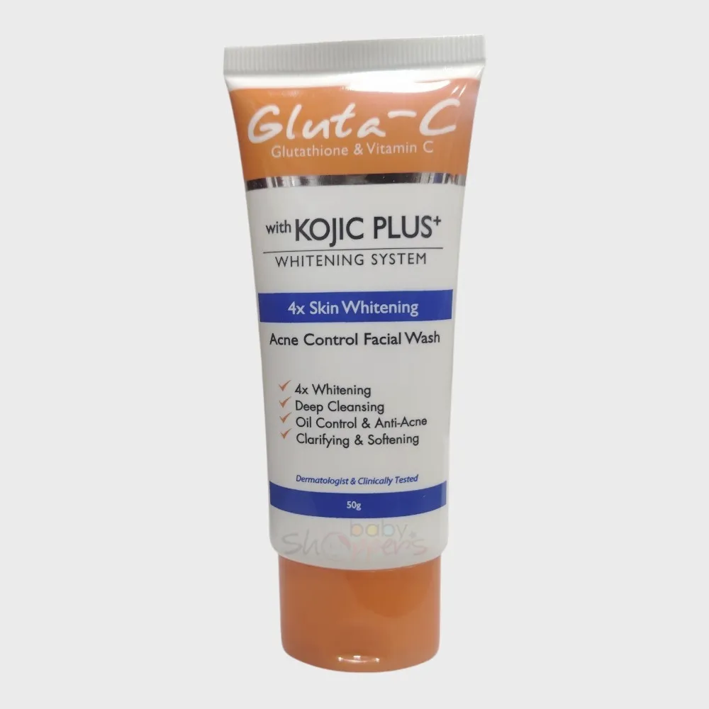 Gluta-C with Kojic Plus+ Acne Control Facial Wash 50g Gluta-C with Kojic Plus+ Acne Control Facial Wash 50g