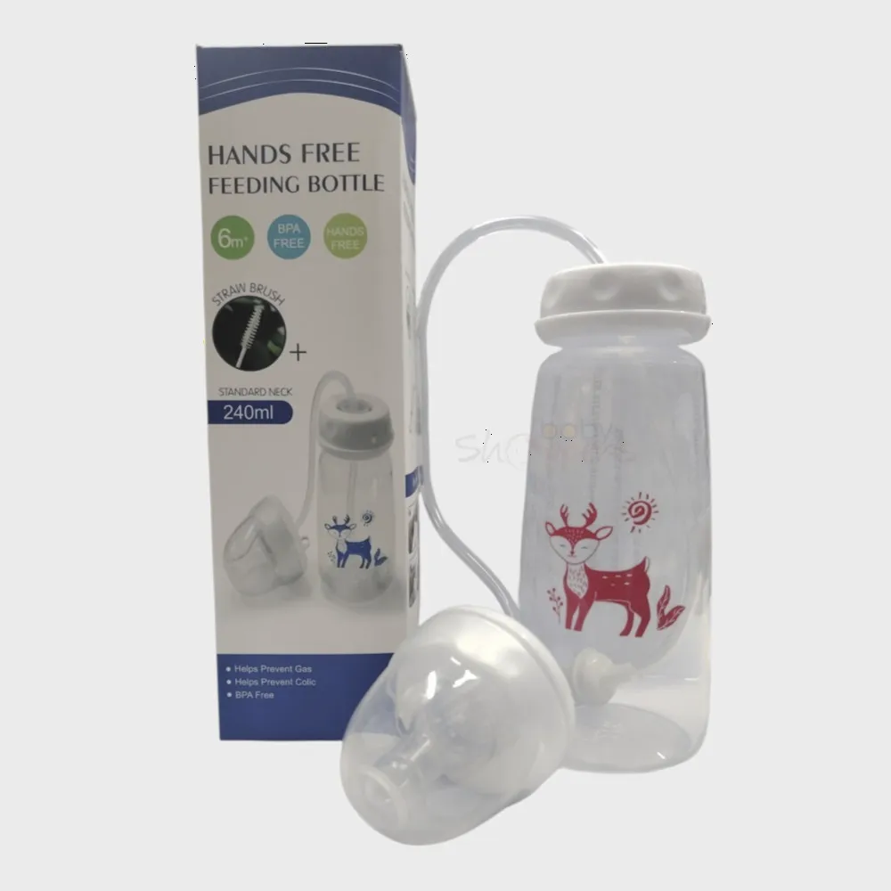 Hands-Free Feeding Bottle 6M+ 240ml Hands-Free Feeding Bottle 6M+ 240ml