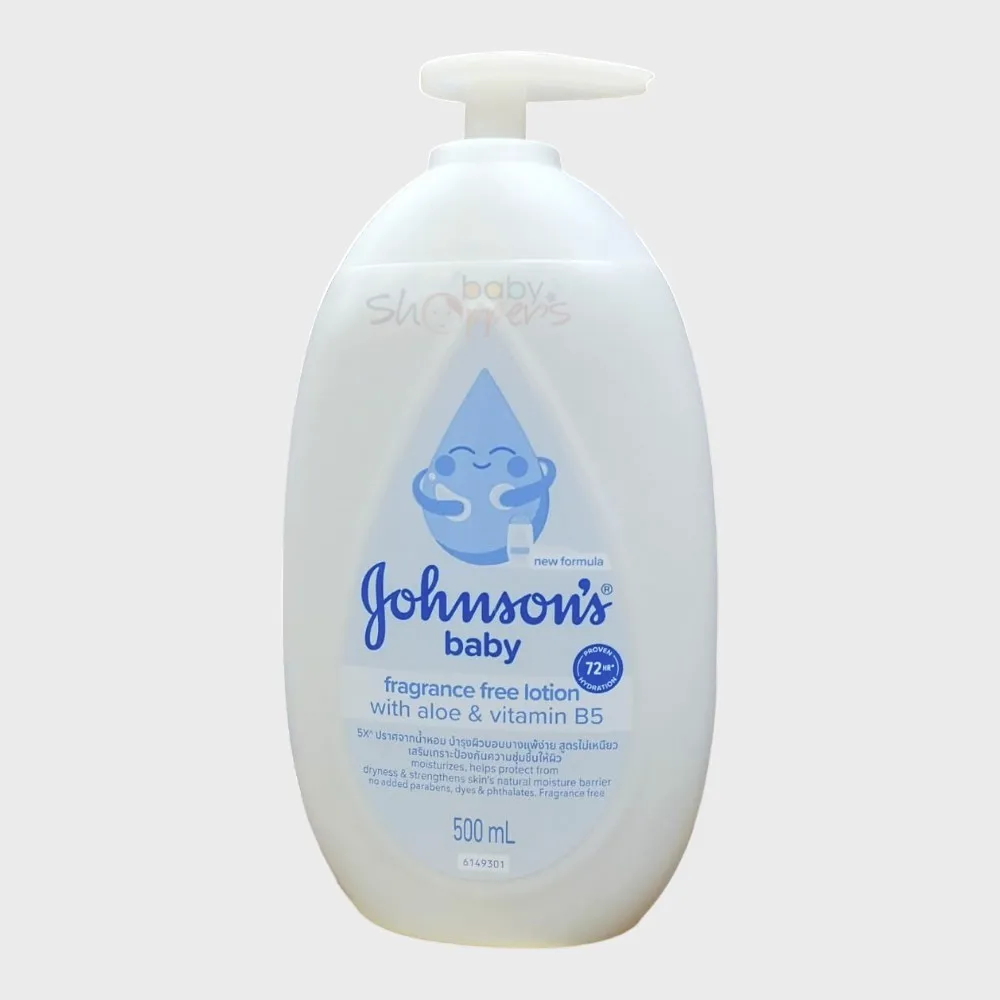 Johnson's Baby Fragrance Free Lotion with Aloe & Vitamin B5 500ml Johnson's Baby Fragrance Free Lotion with Aloe & Vitamin B5 500ml