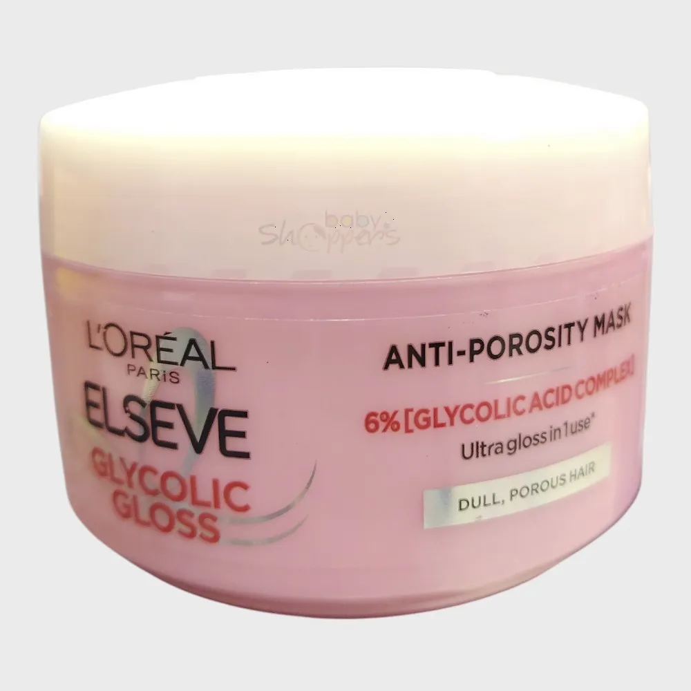 L'Oréal Paris Elseve Glycolic Gloss Anti-Porosity Hair Mask 200ml L'Oréal Paris Elseve Glycolic Gloss Anti-Porosity Hair Mask 200ml