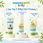 Mamaearth Baby Care Combo – Baby Cream 60g + Kids Face wash 150ml + Baby Sunscreen 50g