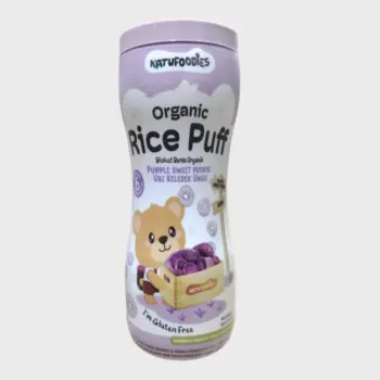 Natufoodies Organic Rice Puff with Purple Sweet Potato flavor 42g