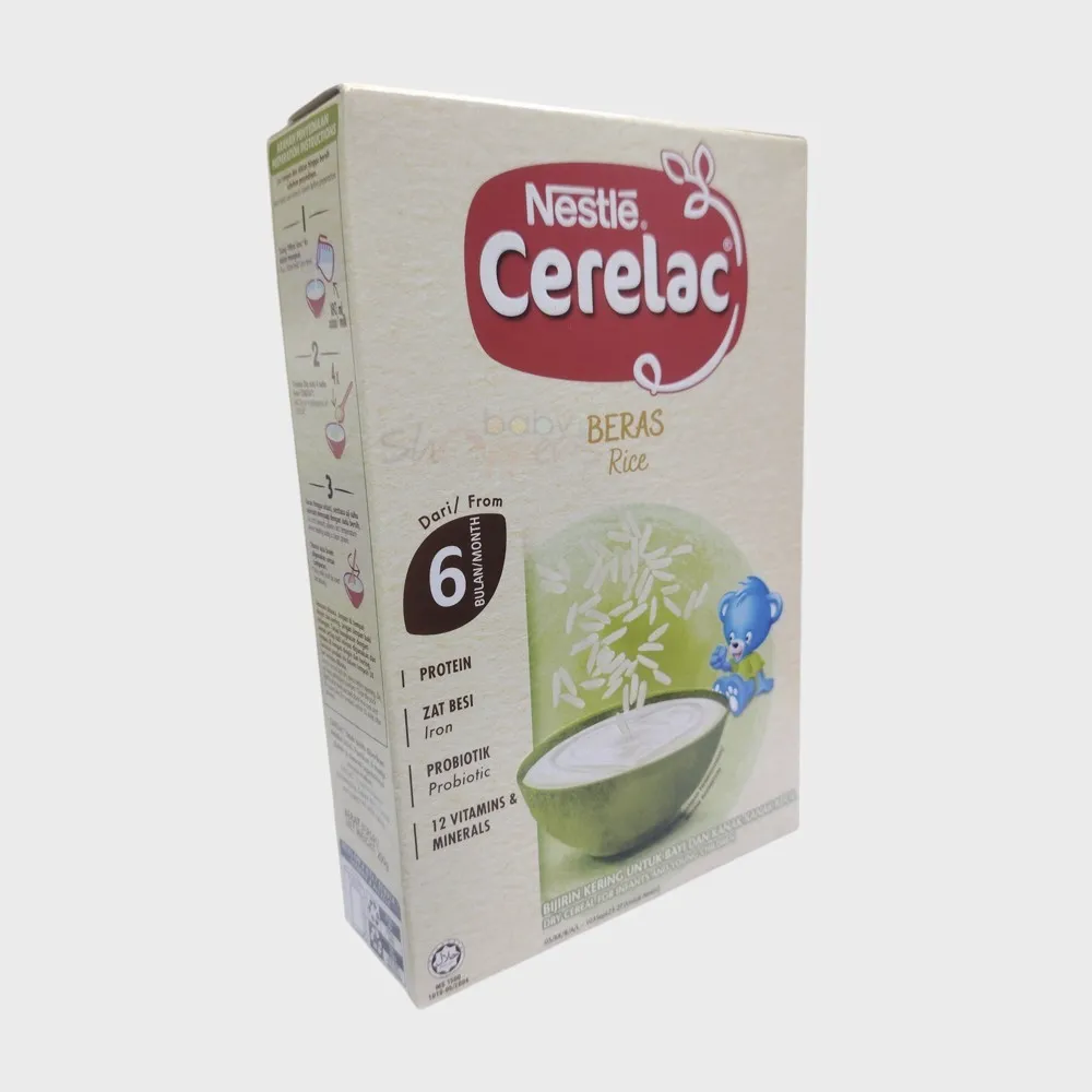 Nestle Cerelac Beras Rice Infant Cereal 6 Month+ 200g Nestle Cerelac Beras Rice Infant Cereal 6 Month+ 200g