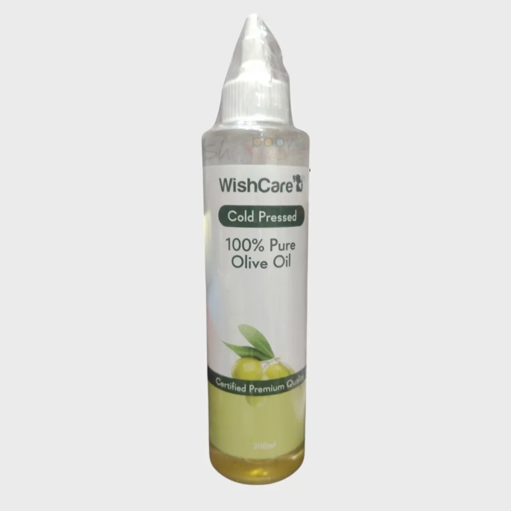 WishCare 100% Pure Cold Pressed Olive Oil 200ml WishCare 100% Pure Cold Pressed Olive Oil 200ml